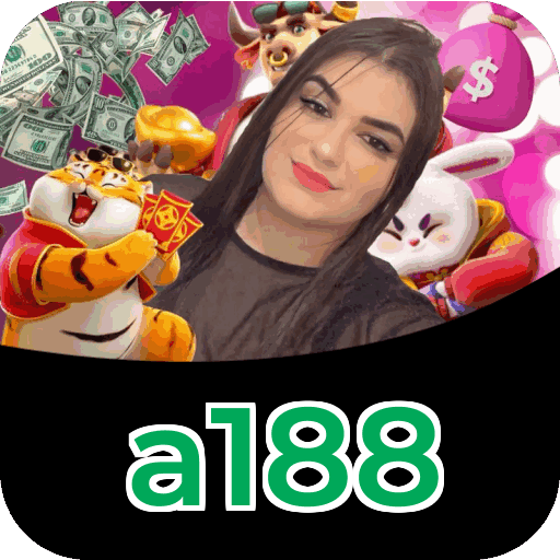 Interface do aplicativo a188 mostrando jogos disponíveis no iOS e Android
